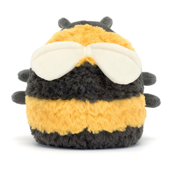 Peluche abeille Albee Bee Jellycat jaune et noire assise, toute douce