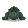 Peluche crocodile Allexi Alligator Jellycat verte posée au sol