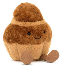  Peluche Jellycat Amuseable Brigitte la brioche marron assise