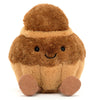 Peluche Jellycat Amuseable Brigitte la brioche marron assise