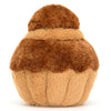 Peluche Jellycat Amuseable Brigitte la brioche marron assise