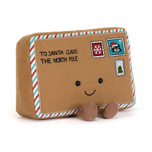  Peluche Jellycat Letter to Santa en forme de lettre avec timbres souriante