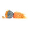 Peluche comète spatiale Jellycat orange et grise avec longue traîne douce pour enfant