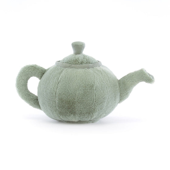 Peluche théière verte sourire Jellycat Amuseables pour enfant