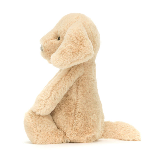 Peluche chien beige Jellycat Bashful – doudou tout doux pour bébé et enfant, peluche chien Orlando avec grandes oreilles tombantes