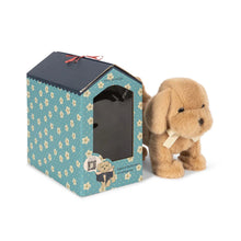  Peluche chien marcheur marron avec niche – Konges Sløjd