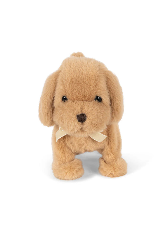 Peluche chien marcheur marron avec niche – Konges Sløjd