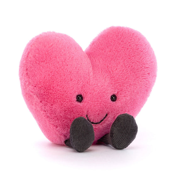 Peluche cœur rose Jellycat – doudou sourire en forme de cœur pour enfant – cadeau naissance original