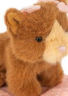 Peluche chat Take Care of Me Konges Sløjd avec caisse de transport rose et crème