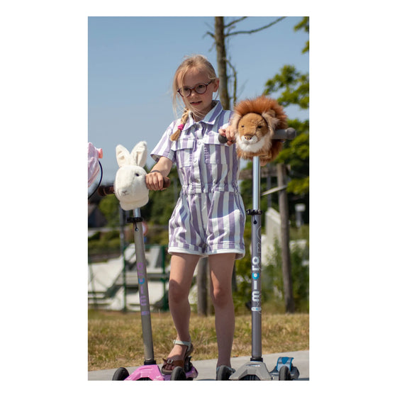 Peluche de guidon Lion Wild & Soft – Accessoire vélo trottinette enfant