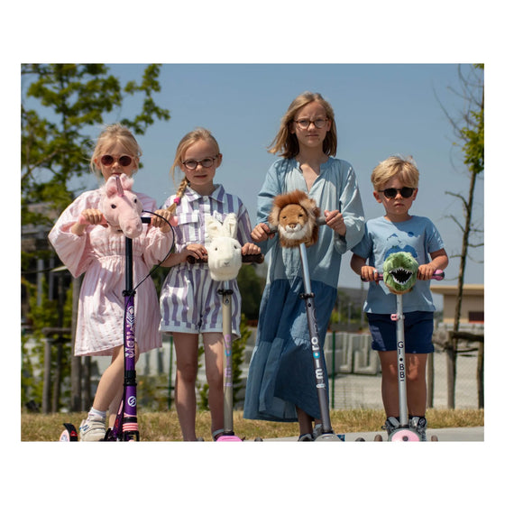 Peluche de guidon Lion Wild & Soft – Accessoire vélo trottinette enfant