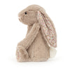 Peluche grand lapin Bashful avec oreilles liberties - Large - 36 cm - Beige - Jellycat