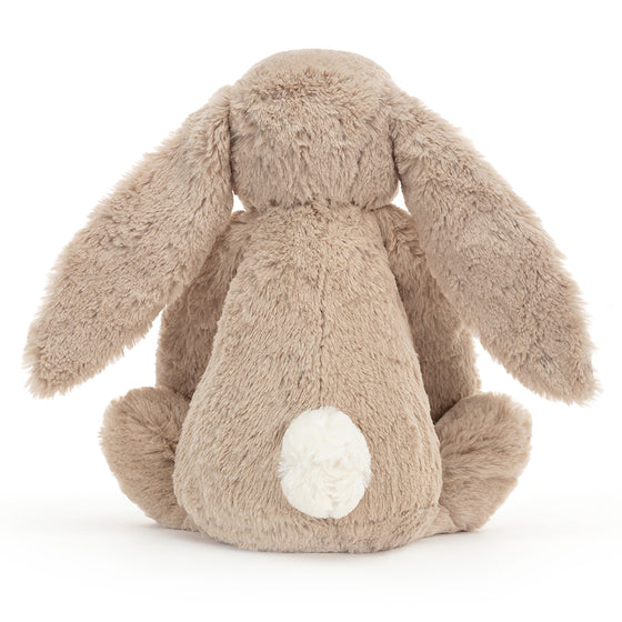 Peluche grand lapin Bashful avec oreilles liberties - Large - 36 cm - Beige - Jellycat