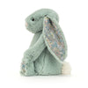 Peluche lapin Bashful avec oreilles Liberties - Médium - 31 cm - Sage - Jellycat