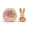 Peluche lapin dans son nid - Jellycat