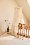 Peluche musicale éléphant beige Jollein avec anneau en bois – jouet d’éveil et déco chambre bébé