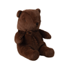 Peluche ours Medium Maileg marron chocolat avec ruban léopard autour du cou, douce et adaptée dès la naissance