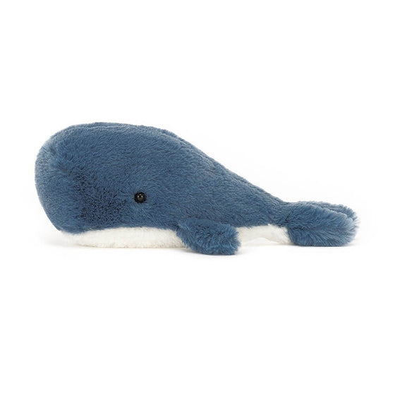 Peluche petite baleine bleu Jellycat.