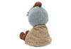 Poupée peluche Chevalier Jollein – poupée douce en tissu bleu et beige pour enfant