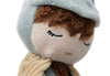 Poupée peluche Chevalier Jollein – poupée douce en tissu bleu et beige pour enfant