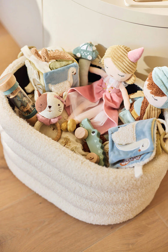 Poupée peluche Lady Lynn Jollein – poupée douce en velours rose pour enfant