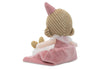 Poupée peluche Lady Lynn Jollein – poupée douce en velours rose pour enfant