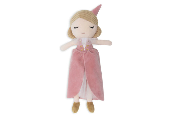 Poupée peluche Lady Lynn Jollein – poupée douce en velours rose pour enfant