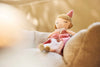 Poupée peluche Lady Lynn Jollein – poupée douce en velours rose pour enfant
