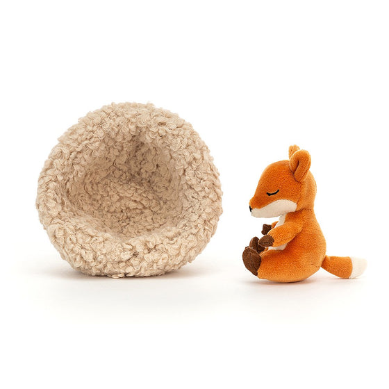 Peluche renard dans son nid - Jellycat