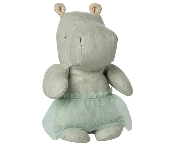 Peluche Safari Friends Hippopotame jupe menthe Maileg