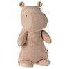 Peluche Safari Friends Hippopotame couleur rose clair, taille médium Maileg