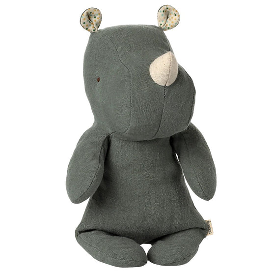 Peluche Safari Friends Rhinocéros vert pin Maileg