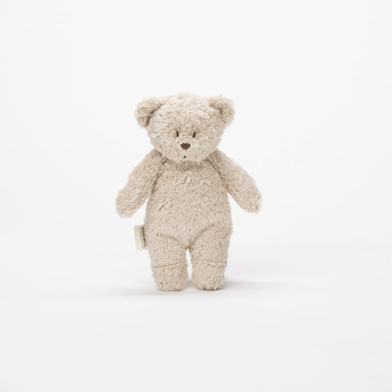 Peluche sensorielle petit ours sable Moonie.