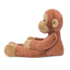 Peluche Jellycat singe orang-outan Pongo marron assis avec grands bras et sourire