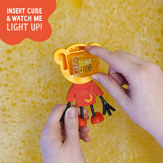Jouet lumineux Daniel Tigre Glo Pals avec 2 cubes sensoriels activés par l’eau