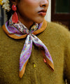 Petit foulard Berry Améthyste Bëllemme – vue portée