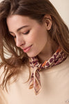 Foulard Cœur Flamingo Apaches Collections 50 x 50 cm ou 100 x 100 cm imprimé fleuri
