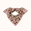 Foulard Dupatta et Dupitta Wesun Chocolat Apaches Collections 100 x 100 cm ou 50 x 50 cm