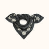 Petit foulard Fayara Khadi Coal Apaches Collections, 50 × 50 cm