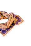 Petit foulard Manika et grand foulard Latika Cerisier Blush Apaches Collections.