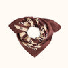 Petit foulard Manika Dictée Taffeta Apaches Collections, 50 × 50 cm