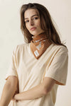 Grand ou petit foulard coton imprimé animaux terracotta Pongo Sierra Apaches Collections