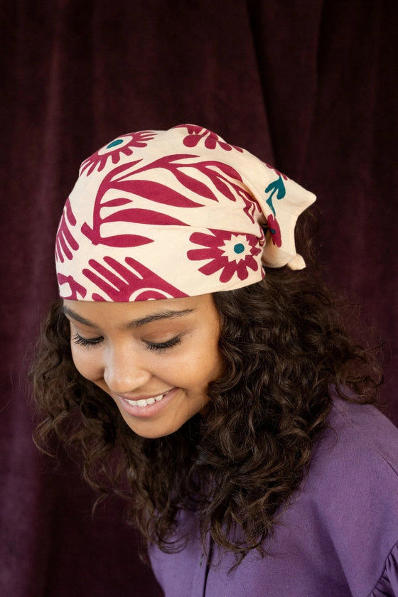 Foulard Apaches Collections Rita Macadamia - accessoire tendance en coton pour enfants et adultes