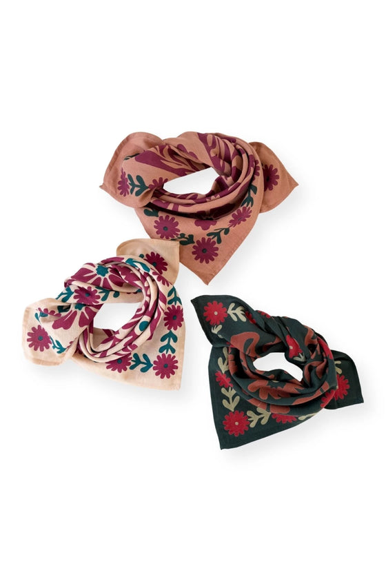 Foulard Apaches Collections Rita Rust - Accessoire mode femme et enfant en coton léger