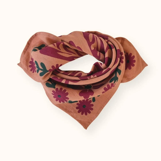 Foulard Apaches Collections Rita Rust - Accessoire mode femme et enfant en coton léger