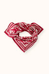 Foulard Apaches Collections Wonderful Fire rouge et écru – accessoire mode famille