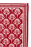 Foulard Apaches Collections Wonderful Fire rouge et écru – accessoire mode famille