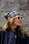 Petit foulard Manika Wonderful Navy Apaches Collections en coton - Accessoire mode enfant et adulte