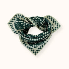  Foulard Apaches Collections Latika Tigro Forest vert – Grand carré en coton bio à imprimé graphique pour femme et enfant