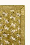 Foulard Pongo Kaki Apaches Collections 50 x 50 cm ou 100 x 100 cm motif léopards